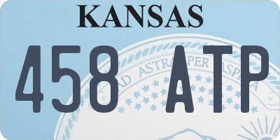 KS license plate 458ATP