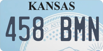KS license plate 458BMN