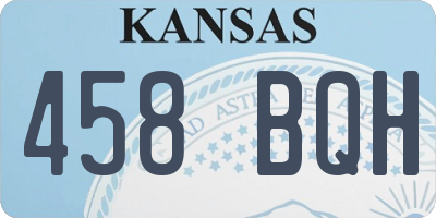KS license plate 458BQH