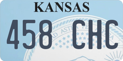 KS license plate 458CHC