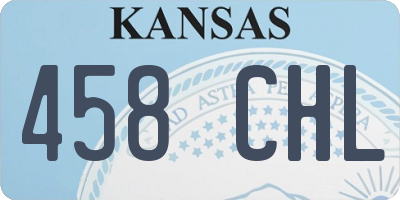 KS license plate 458CHL