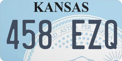 KS license plate 458EZQ