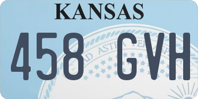 KS license plate 458GVH