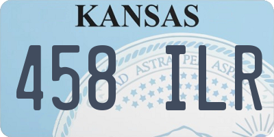 KS license plate 458ILR