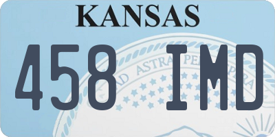 KS license plate 458IMD