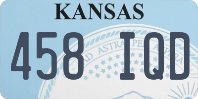 KS license plate 458IQD