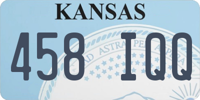 KS license plate 458IQQ