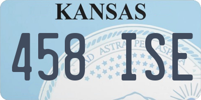 KS license plate 458ISE