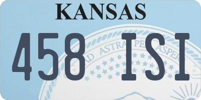 KS license plate 458ISI