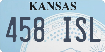 KS license plate 458ISL