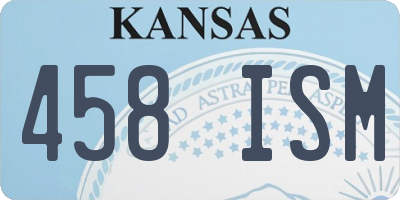 KS license plate 458ISM