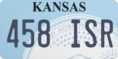 KS license plate 458ISR