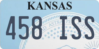 KS license plate 458ISS