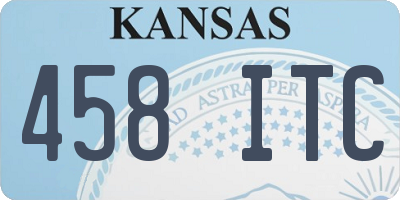KS license plate 458ITC