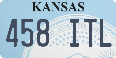 KS license plate 458ITL