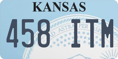 KS license plate 458ITM