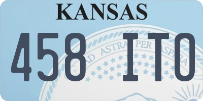 KS license plate 458ITO