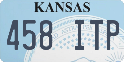 KS license plate 458ITP
