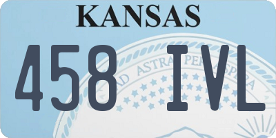 KS license plate 458IVL
