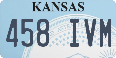KS license plate 458IVM