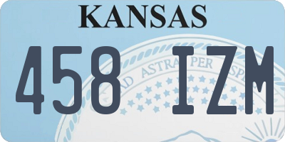 KS license plate 458IZM