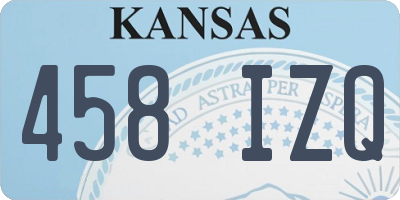 KS license plate 458IZQ