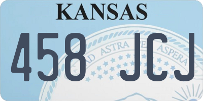 KS license plate 458JCJ