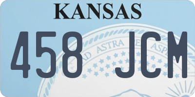 KS license plate 458JCM
