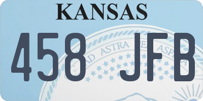 KS license plate 458JFB