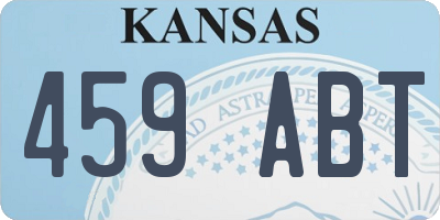 KS license plate 459ABT