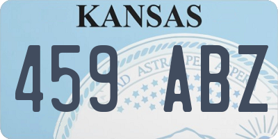 KS license plate 459ABZ