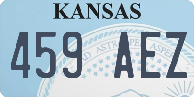 KS license plate 459AEZ