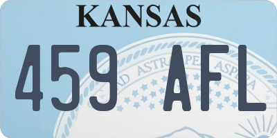 KS license plate 459AFL