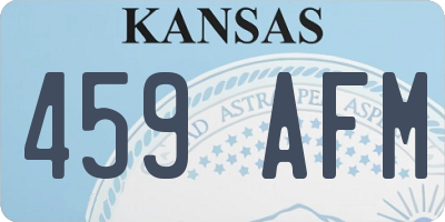 KS license plate 459AFM