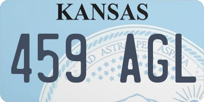 KS license plate 459AGL
