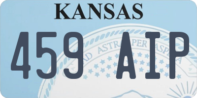 KS license plate 459AIP