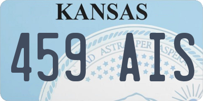 KS license plate 459AIS