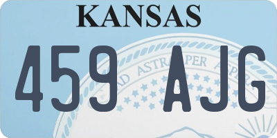 KS license plate 459AJG