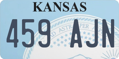 KS license plate 459AJN