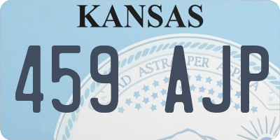 KS license plate 459AJP