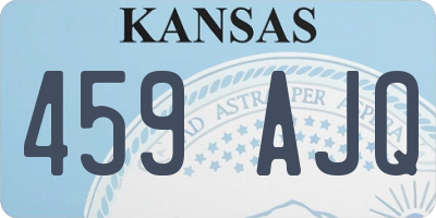 KS license plate 459AJQ