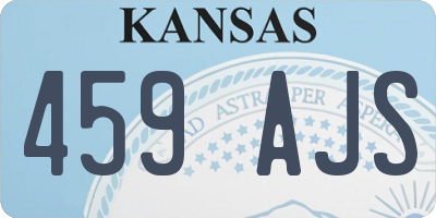 KS license plate 459AJS
