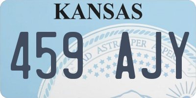 KS license plate 459AJY