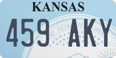 KS license plate 459AKY