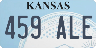 KS license plate 459ALE