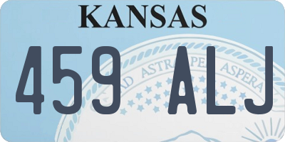 KS license plate 459ALJ