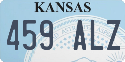 KS license plate 459ALZ