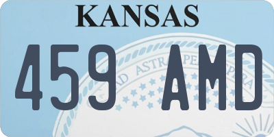 KS license plate 459AMD