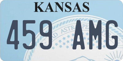 KS license plate 459AMG