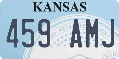 KS license plate 459AMJ